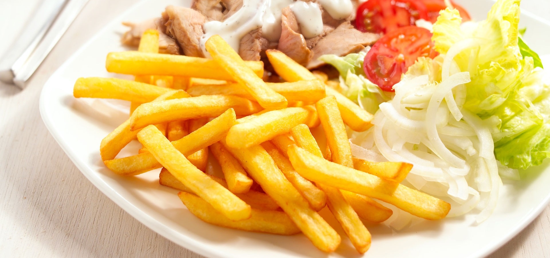 Döner Kebab Pommes Normalschnitt