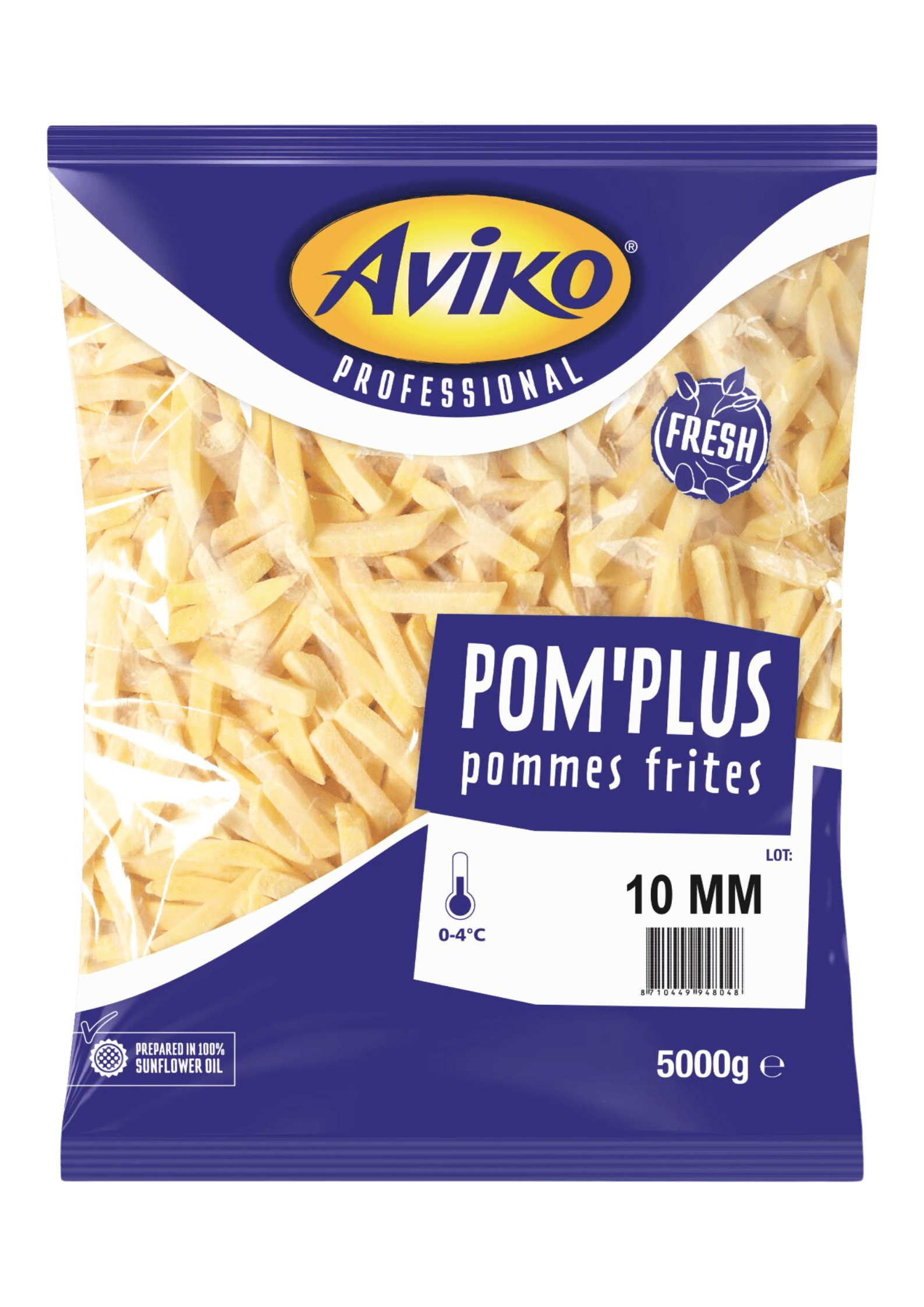 Pom Plus Frische Pommes Normalschnitt in Verpackung- Beutel