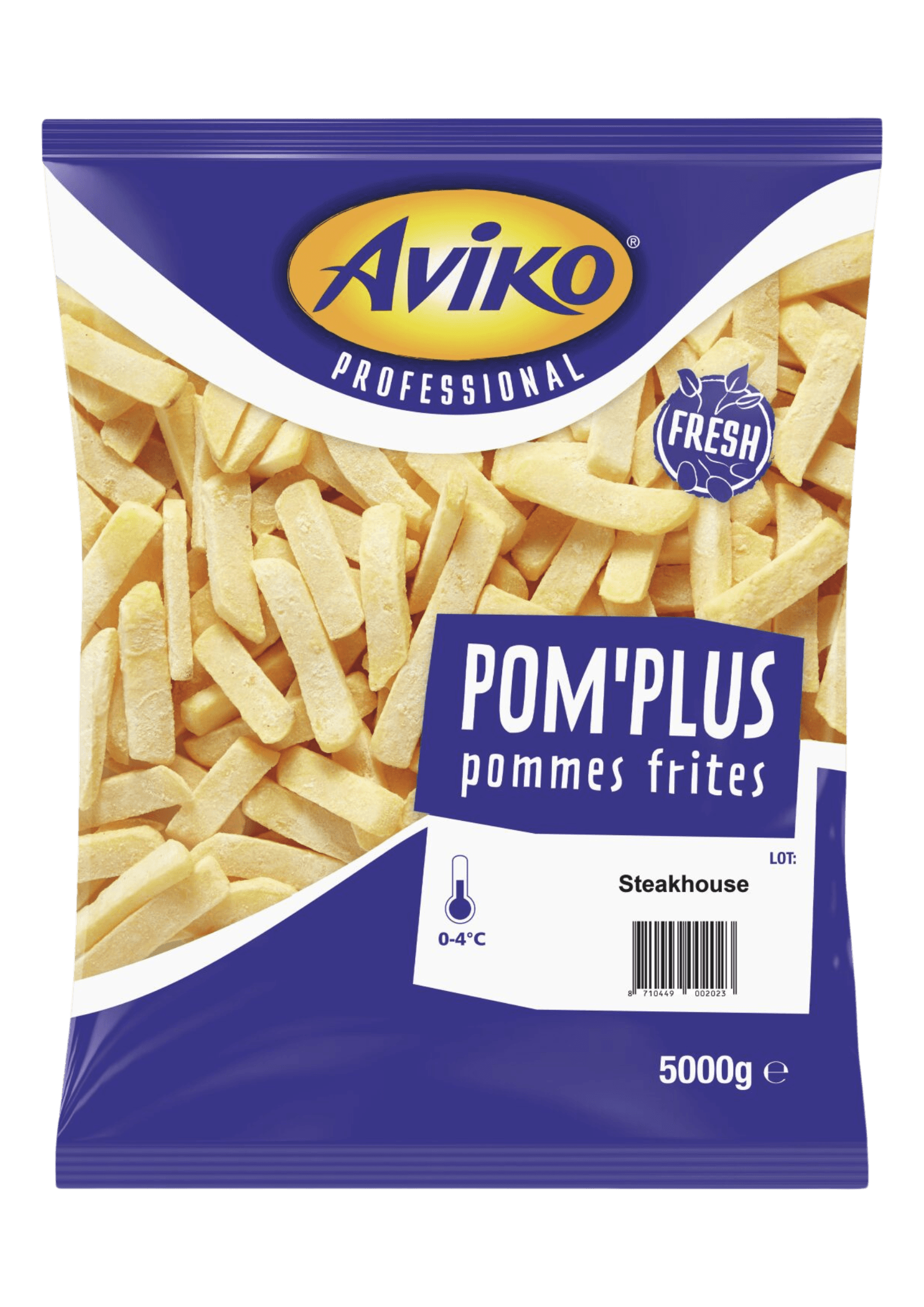 Pom Plus Frische Steakhouse Pommes in Verpackung- Beutel