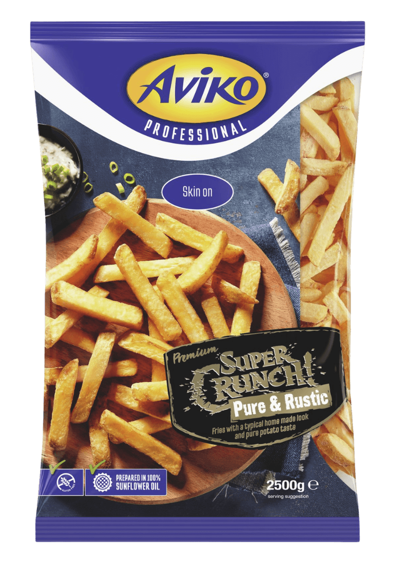 supercrunch pure and rustic pommes in verpackung-beutel