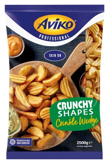 Crunchy Shapes Crinkle Wedges packshot